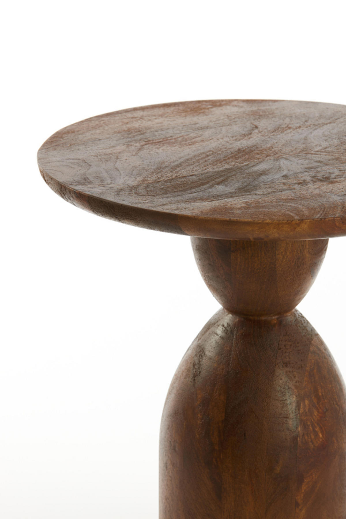 BEISTELLTISCH Torir Braun Ø40/50 cm - Dunkelbraun, Holz (40/40/50cm) - Light & Living