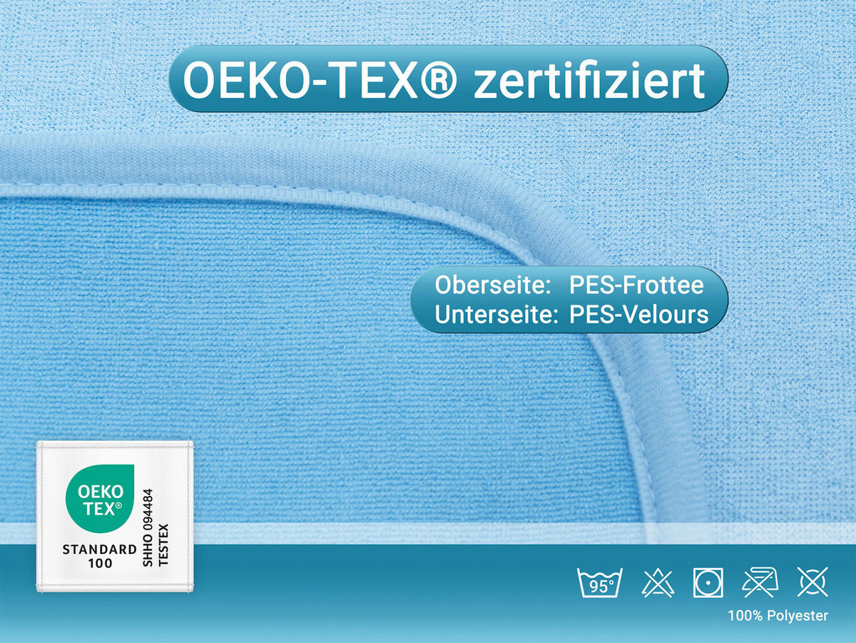 ERWACHSENENLÄTZCHEN, 80x200 cm, 100% Polyester, Blau - Blau, Textil (80/200cm) - Zollner