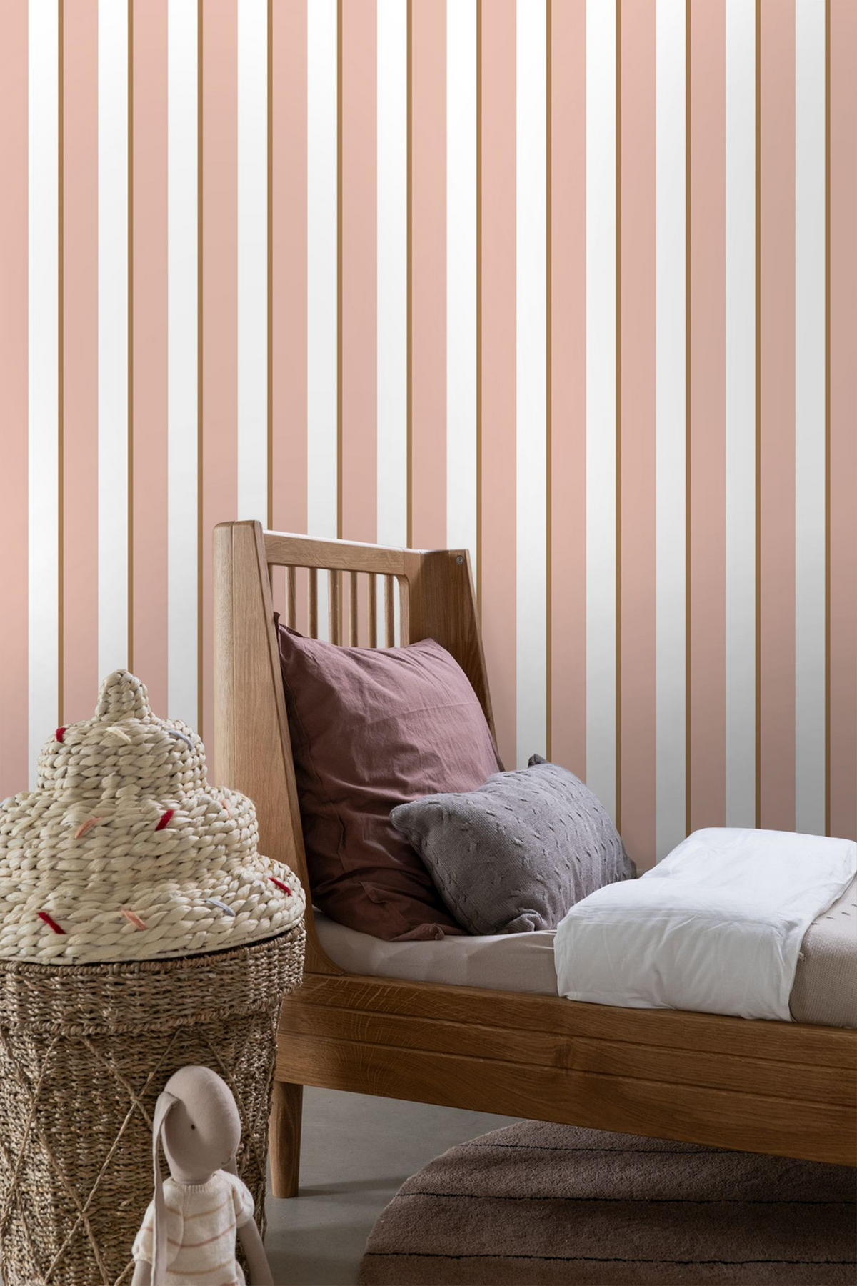 TAPETE Streifen 50 x 900 cm - Pink, Papier (50/900cm) - ESTAhome