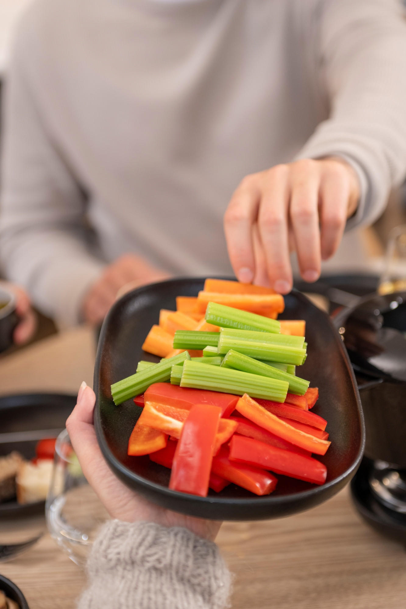 Thumbnail - Teller, Schwarz, Keramik, Essen & Trinken, Geschirr, Teller