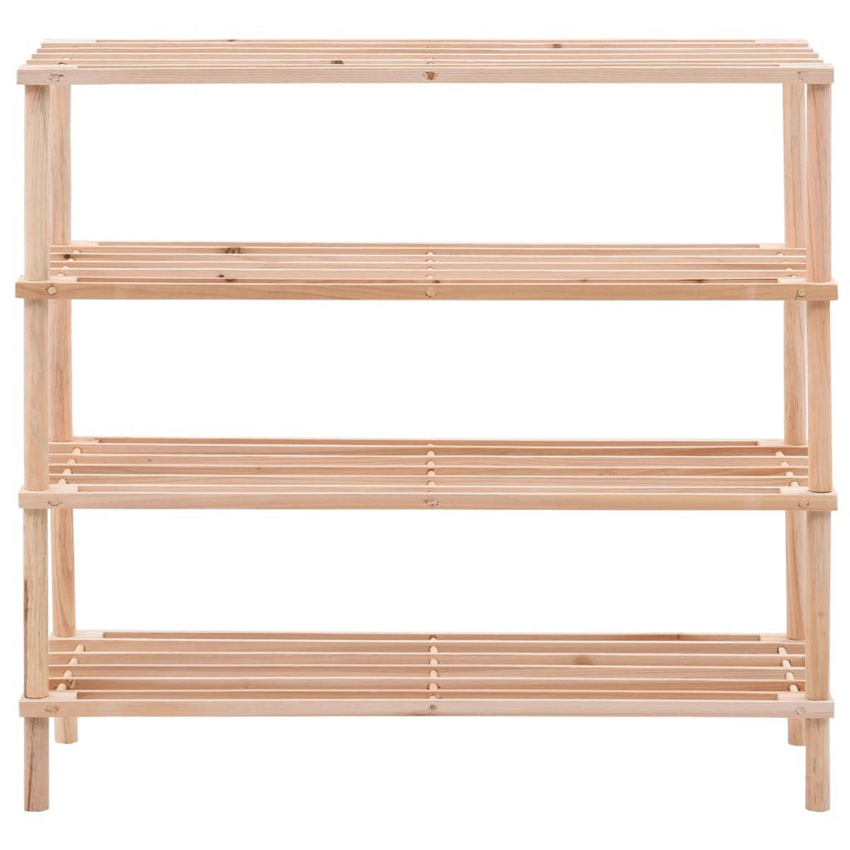 SCHUHREGAL mit 4 Böden Massivholz Tanne - Beige, Holz (26/67.5/74cm) - furnicato
