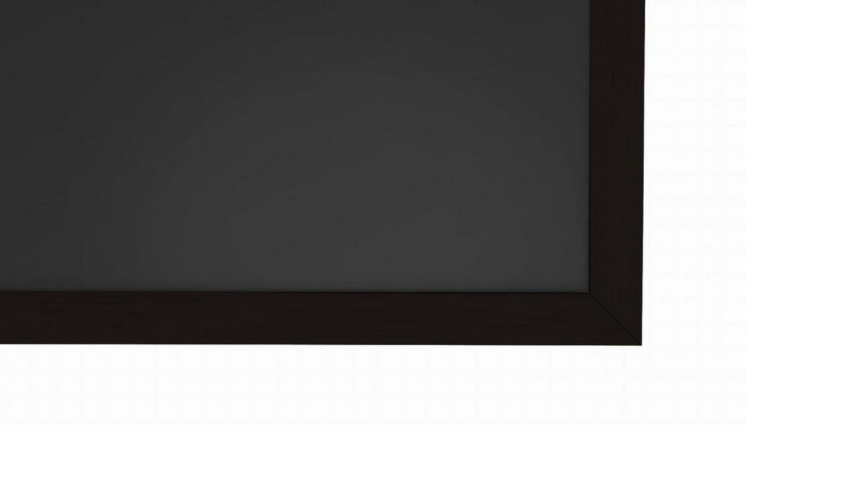 KREIDETAFEL mit schwarzem Holzrahmen 60x40cm - Schwarz, Holz (60/40/2cm) - ALLboards