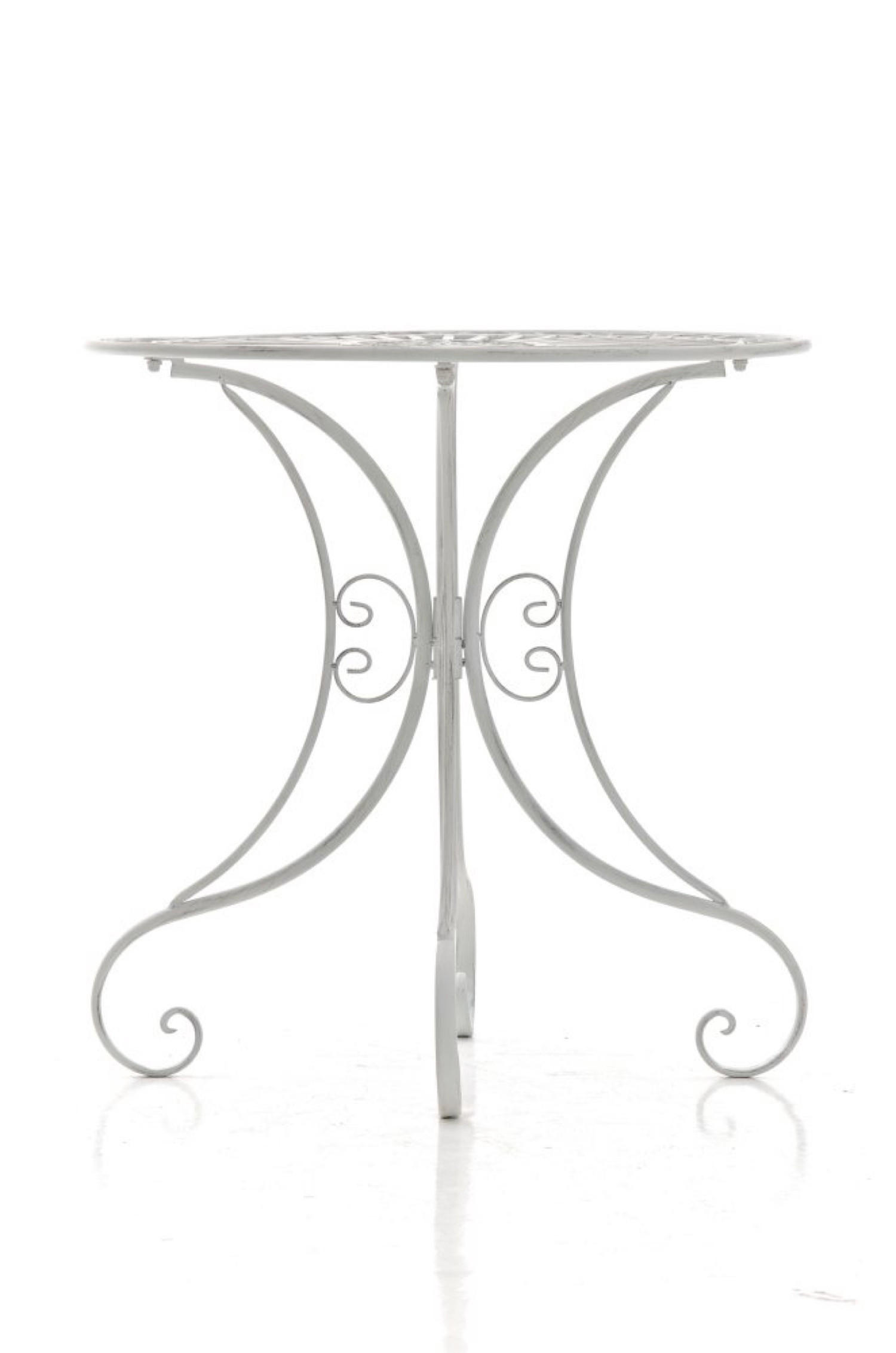 GARTENTISCH Hera antik weiß - Creme, Metall (72.5/70/70cm) - TPFGarden