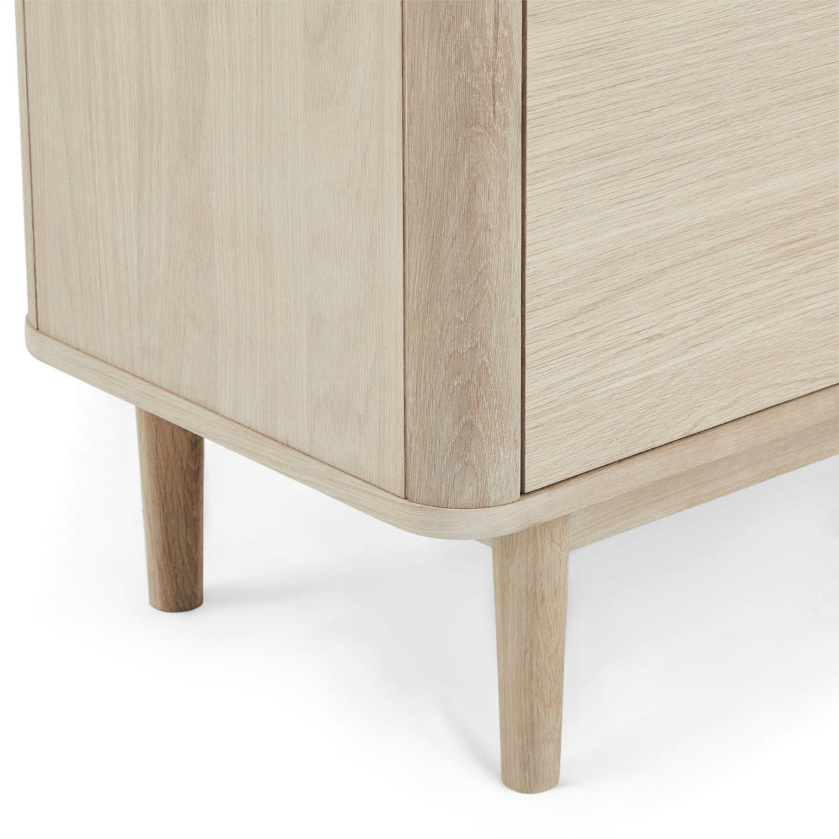 HIGHBOARD Eiche massiv - Eichefarben, Holz (123/146/45cm) - Furnhouse