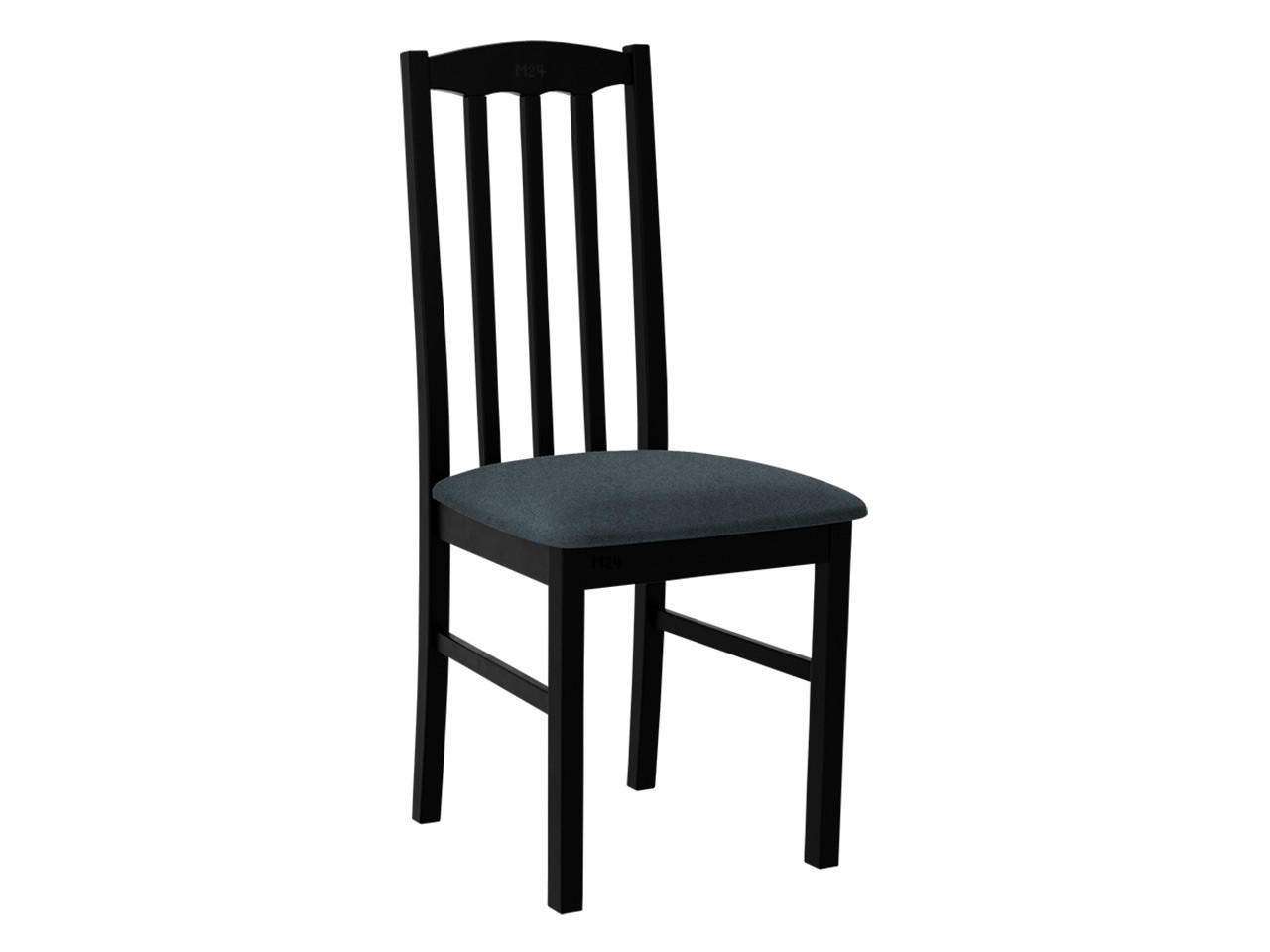 STUHL Bos XII, Holzfarbe: Schwarz - Blaugrau/Schwarz, Holz (43/90/48cm) - MIRJAN24