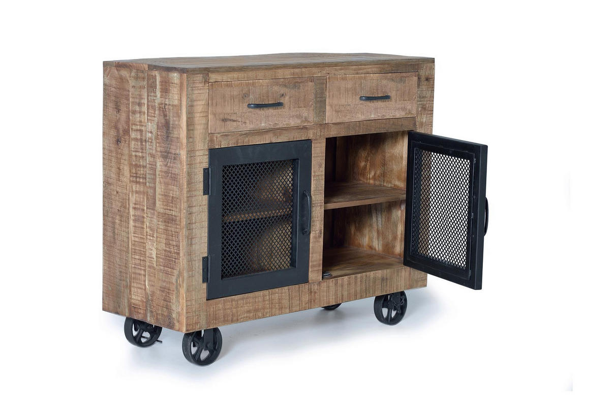 SIDEBOARD aus Mangoholz - Braun, Holz (38/85/100cm) - Giner y Colomer