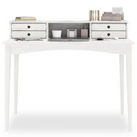 SCHREIBTISCH MILANO weiß - Weiß, Holz (54/110/91cm) - IDIMEX