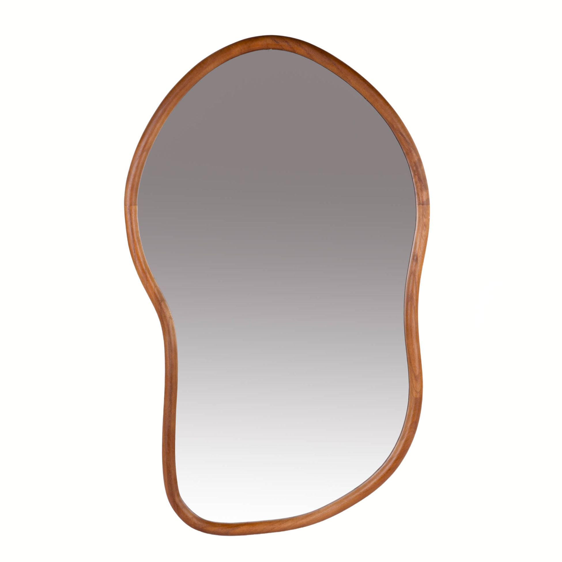 HÄNGESPIEGEL Rahmen aus Paulownienholz Olm 44,5/1,5/75 cm - Goldfarben, Holz (1.5/75/44.5cm) - Atmosphera Createur d´interieur