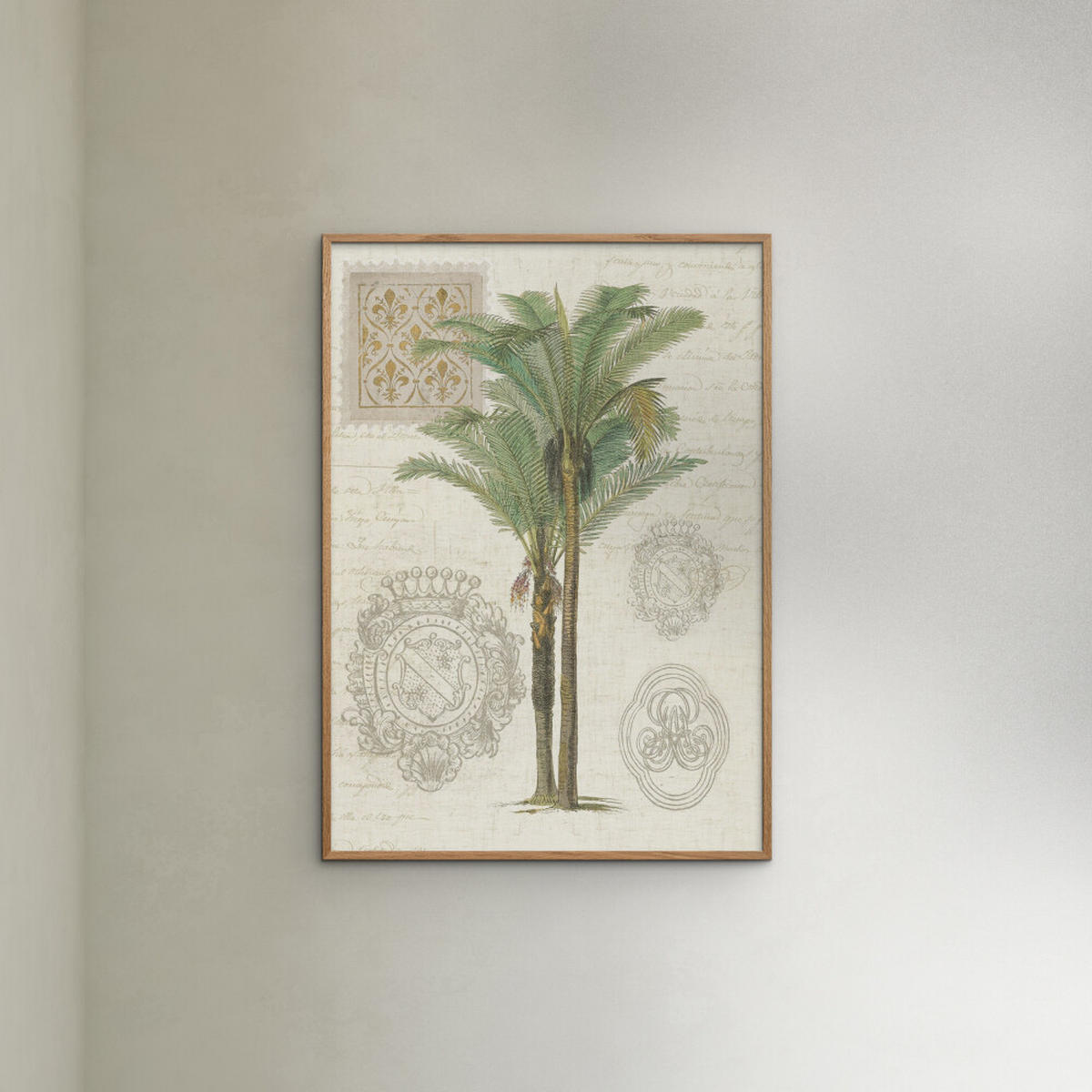 POSTER Wild Apple - Vintage Palm Study II - Grün, Papier (30/40/0.1cm) - Poster&Frame