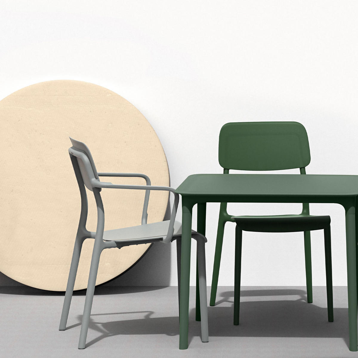 GARTENMÖBEL-SET GALIO, 5-tlg - Grün, Kunststoff - KONSIMO®
