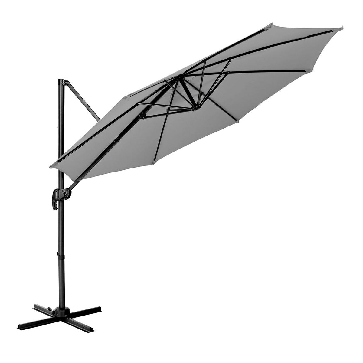 AMPELSCHIRM Hellgrau - Hellgrau, Textil (290/290cm) - SVITA