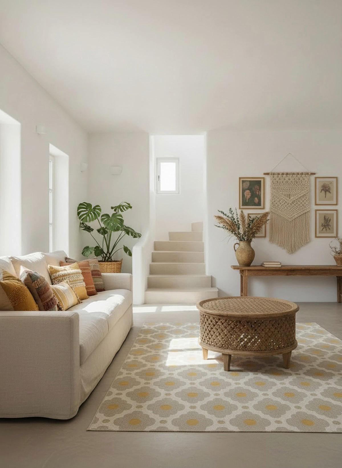DESIGN Teppich für Innen und Außen gelb - Gelb, Textil (160/230cm) - AFK Living