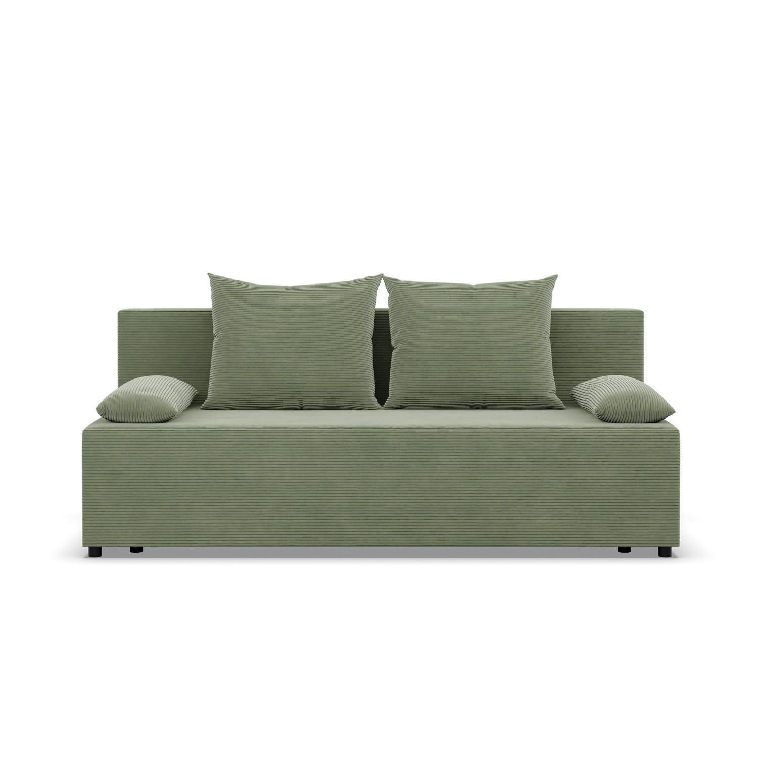SOFA 3-SITZER MIT SCHLAFFUNKTION FERMO Grün - Grün, Textil (92/95/191cm) - Mebligo