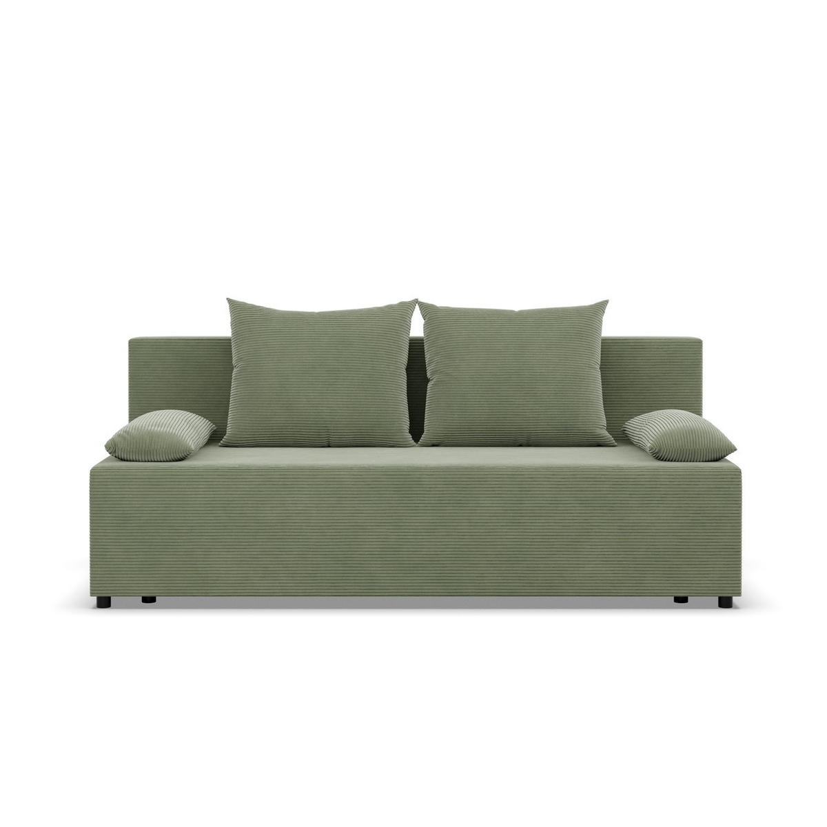 SOFA 3-SITZER MIT SCHLAFFUNKTION FERMO Grün - Grün, Textil (92/95/191cm) - Mebligo