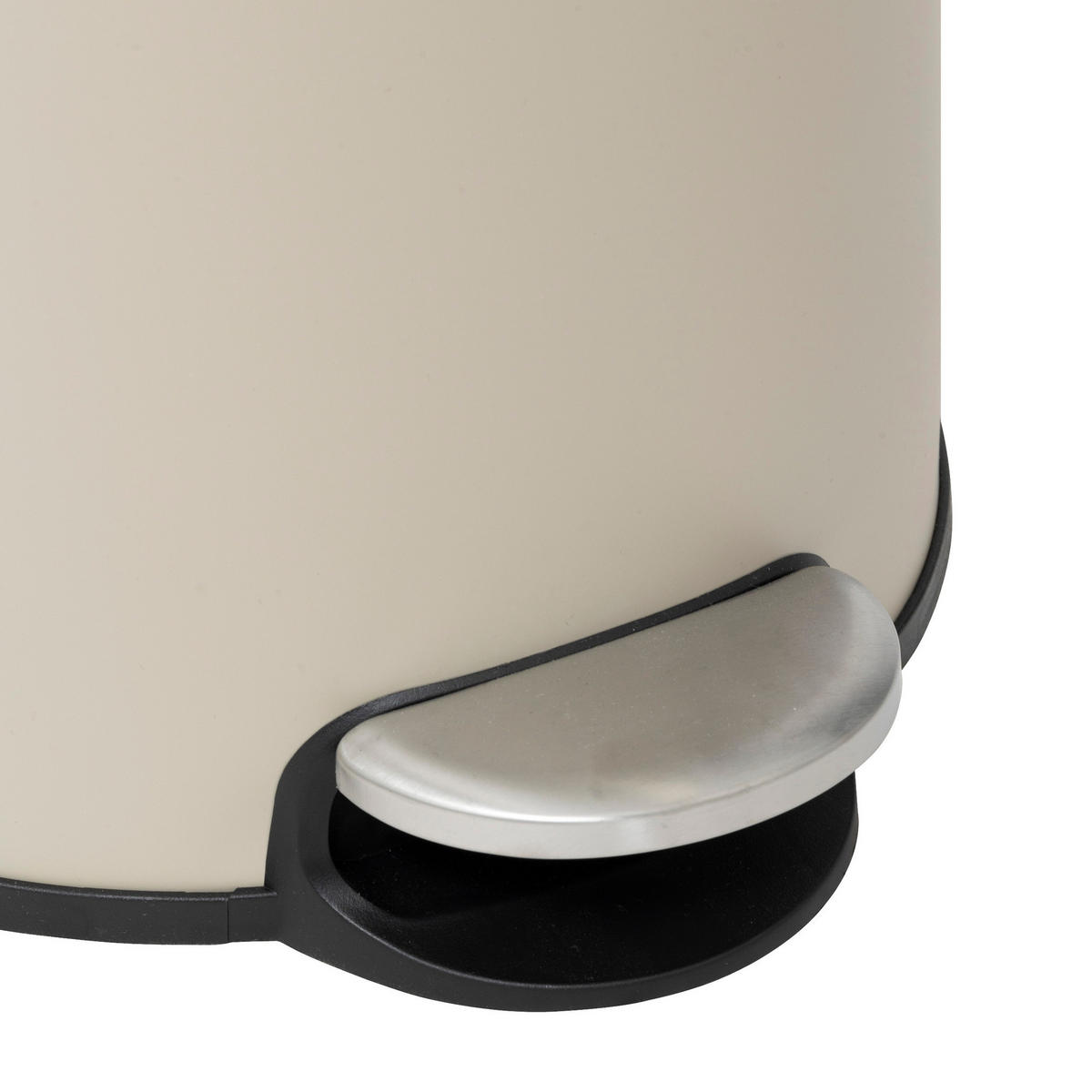 MÜLLEIMER aus Metall Modern 30 l 37,7/29,2/59,5 cm - Beige, Metall (29.2/59.5/37.7cm) - 5five Simply Smart