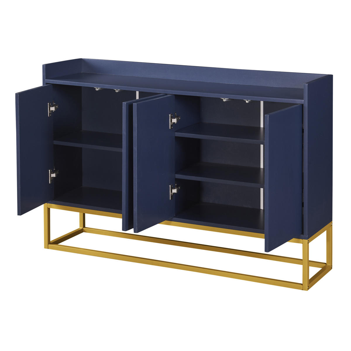 BUFFETSCHRANK 35/80/181 cm mit Mülltrennung, Mikrowellenfach und verstellbaren Böden aus MDF, Natur - Naturfarben, Holzwerkstoff (80/181/35cm) - Redom