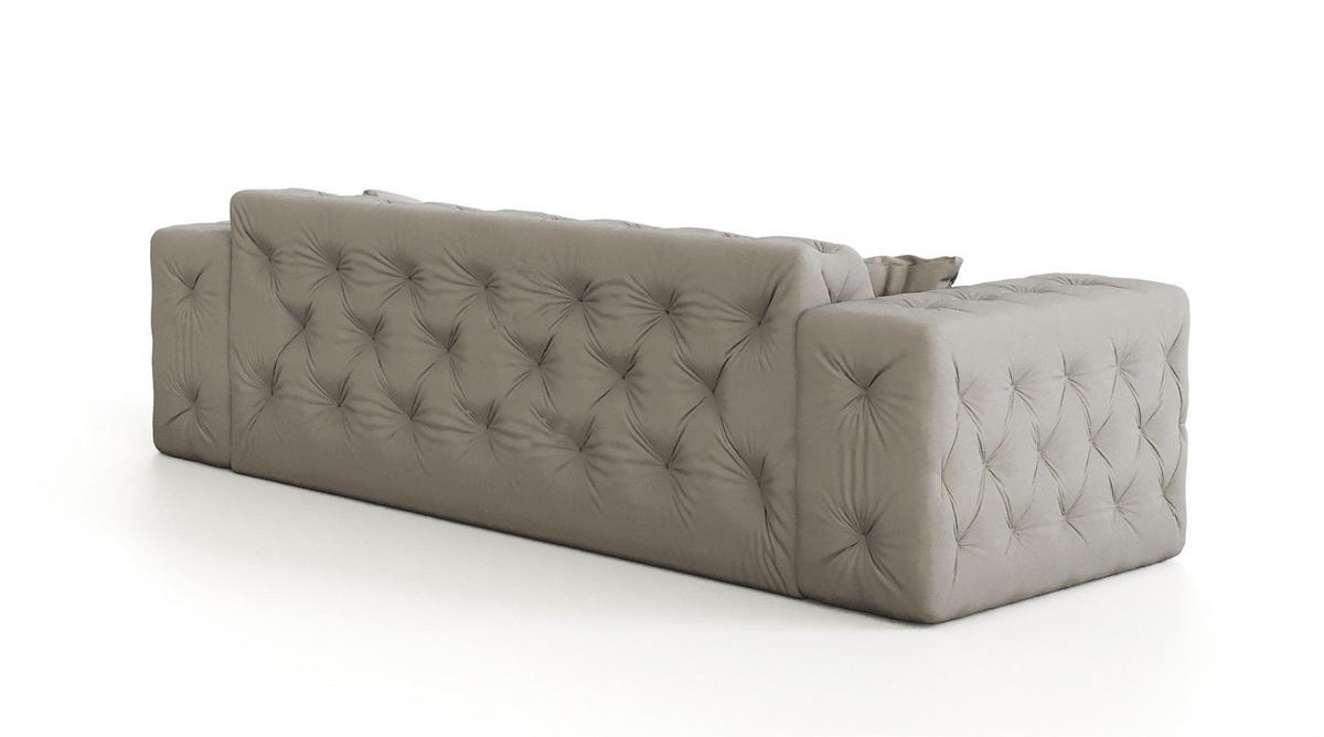 SOFASET Chantal - Rot, Holzwerkstoff/Textil (251/78/96cm) - Fun Möbel