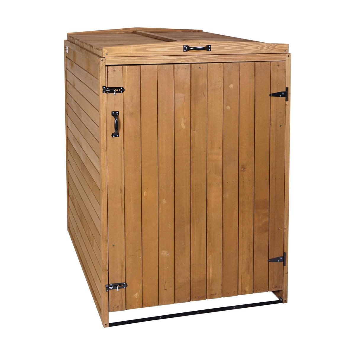 1ER-/2ER-MÜLLTONNENVERKLEIDUNG Braun - Braun, Holz (79/126/98cm) - MCW