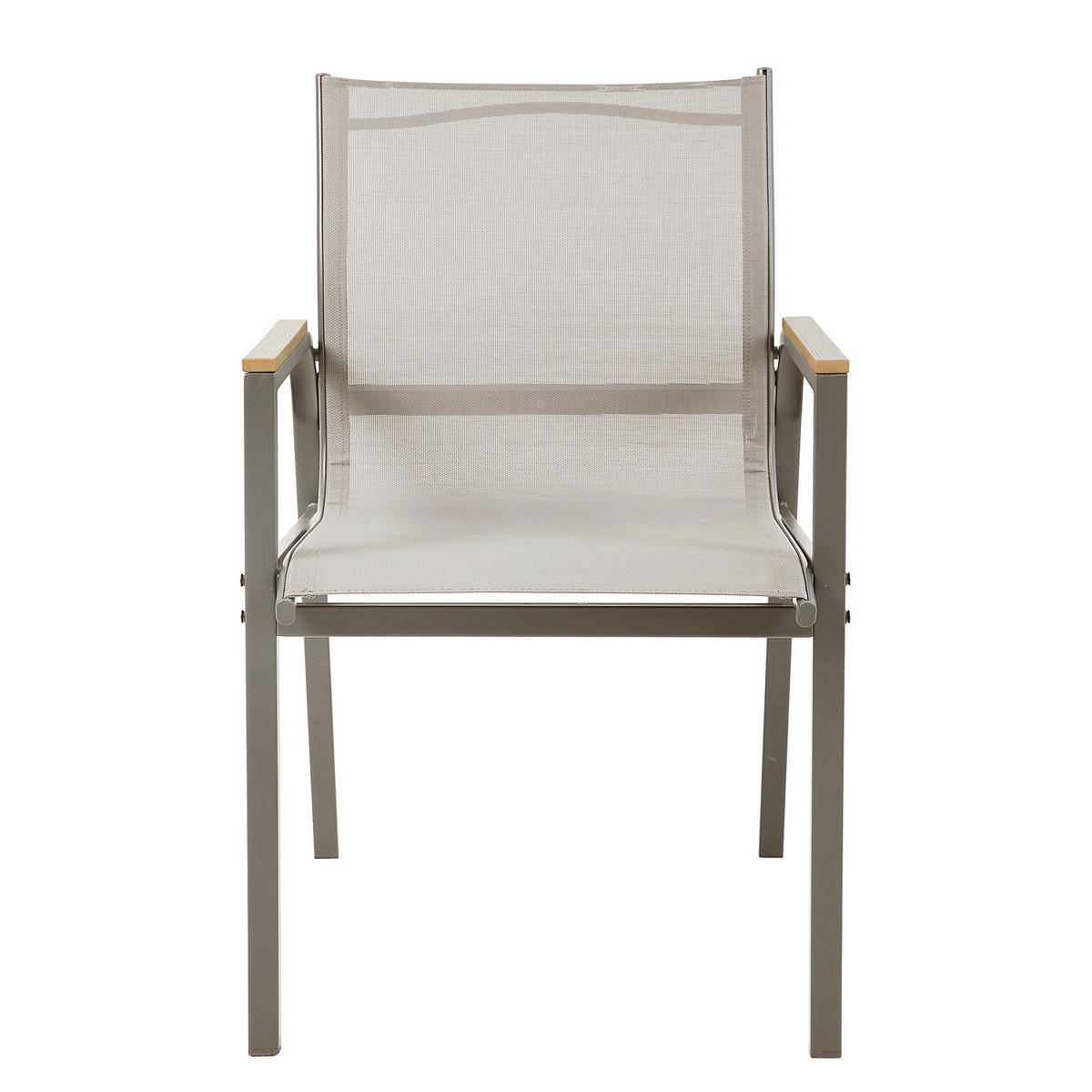 GARTENESSGRUPPE - 7-teilig - Stahl / Glas / Olefin - Taupe, Glas/Textil - home24