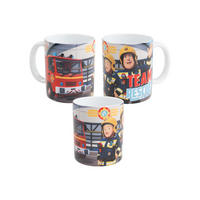 BECHER Feuerwehrmann Sam Team Rescue Mehrfarbig 320 ml - Multicolor, Keramik (0.32L) - Chiemsee