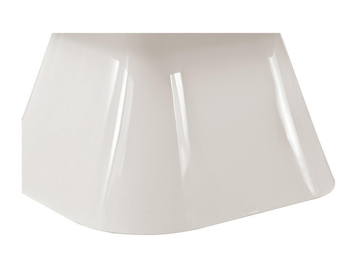 2ER-SET MDF-Couchtische - Cremeweiß und Taupe lackiert - NATAZA - Creme, Holz (90/90/39cm) - Vente-Unique