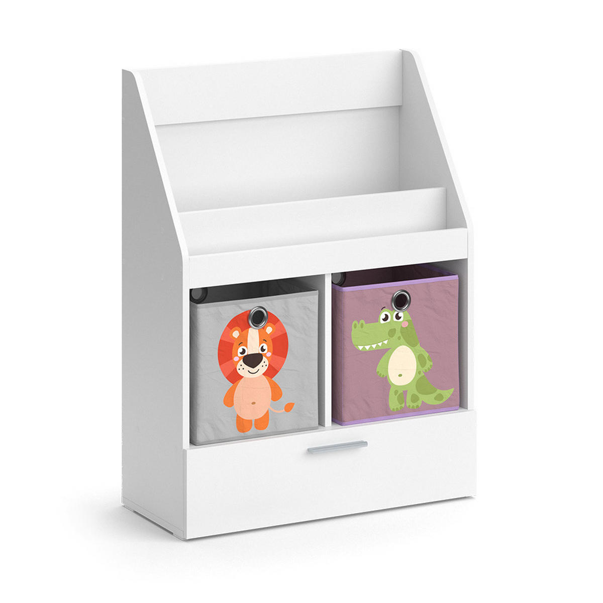 DĚTSKÁ POLIČKA Luigi Bílá - bílá, kompozitní dřevo (72/96.2/31.2cm) - Vicco