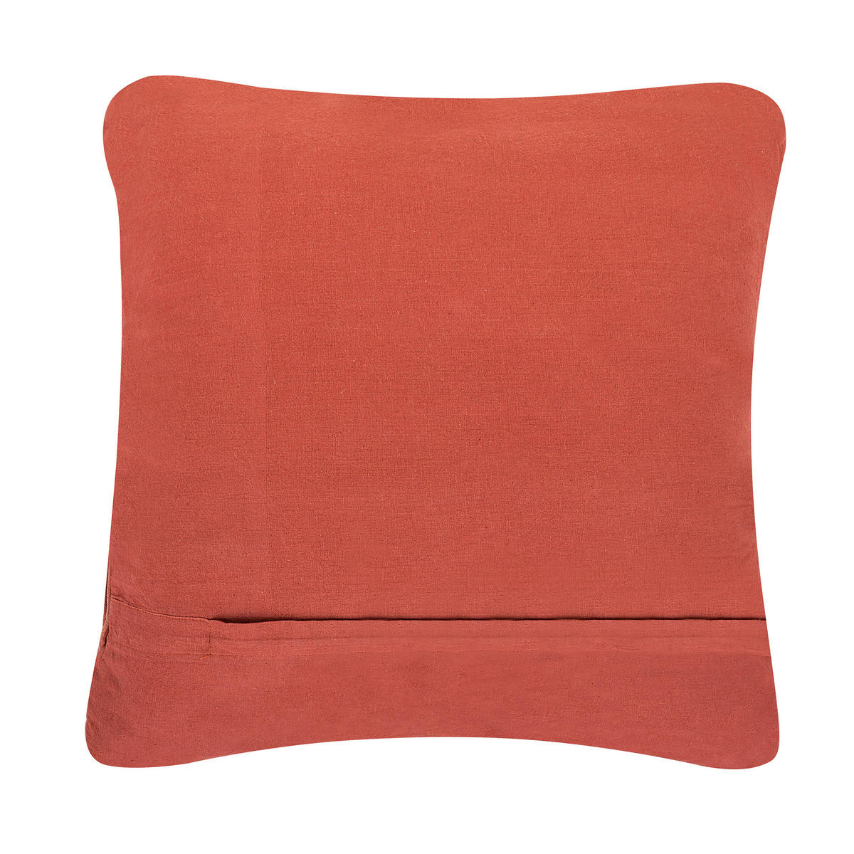 DEKOKISSEN 2er-Set Orange 45/45 cm Akkoy - Orange, Naturmaterialien/Textil (45/45cm) - Beliani
