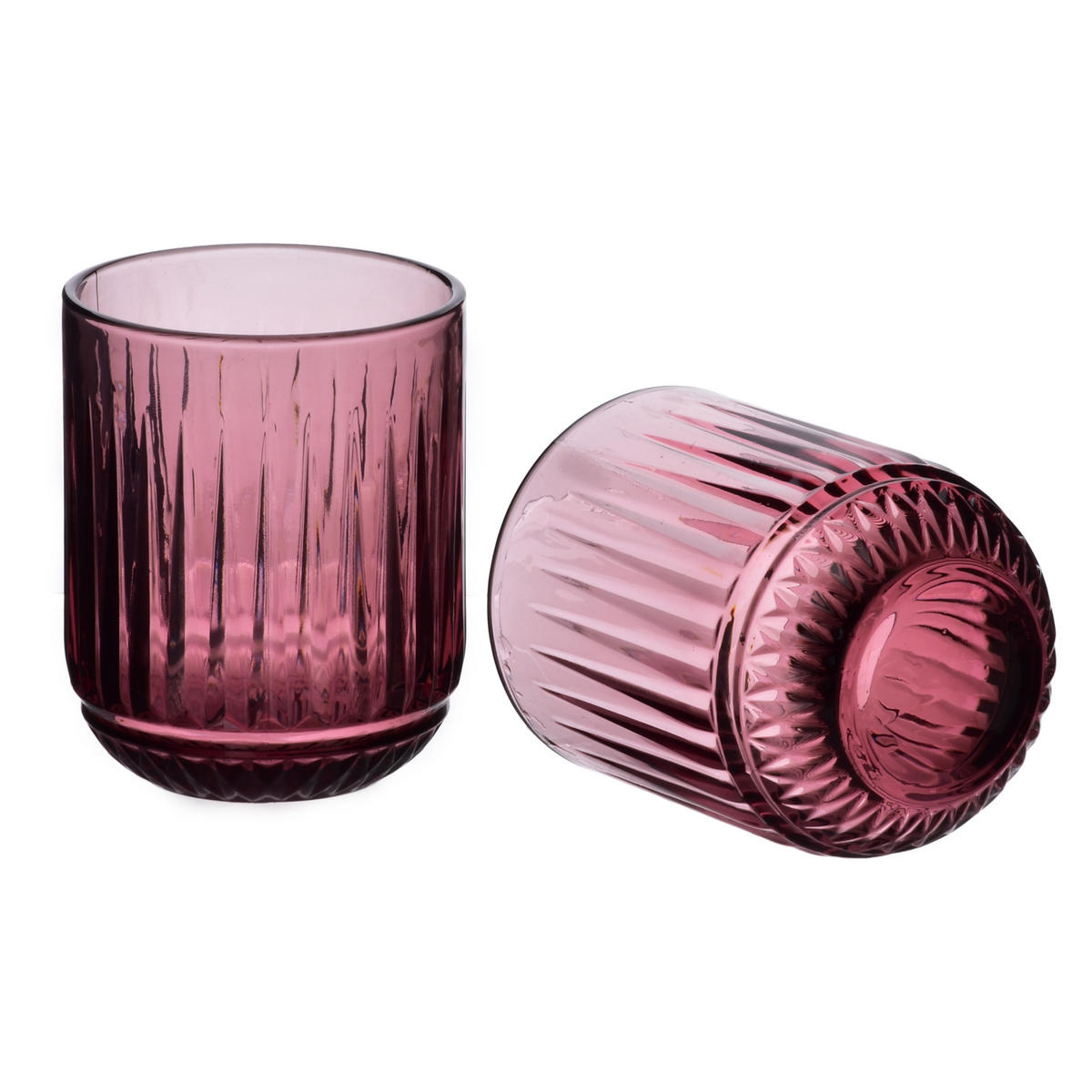 GLÄSER Elise 4er Set rosa 7.5/7.5/9 cm Glas - Rosa, Glas - Mondex