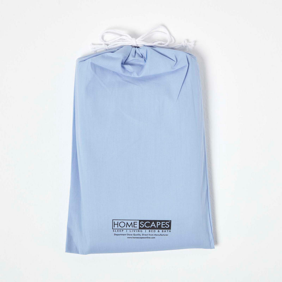 BABY-SPANNBETTLAKEN 2er-Set, Ägyptische Baumwolle, 60/120 cm - Blau, Textil (60/120cm) - Homescapes