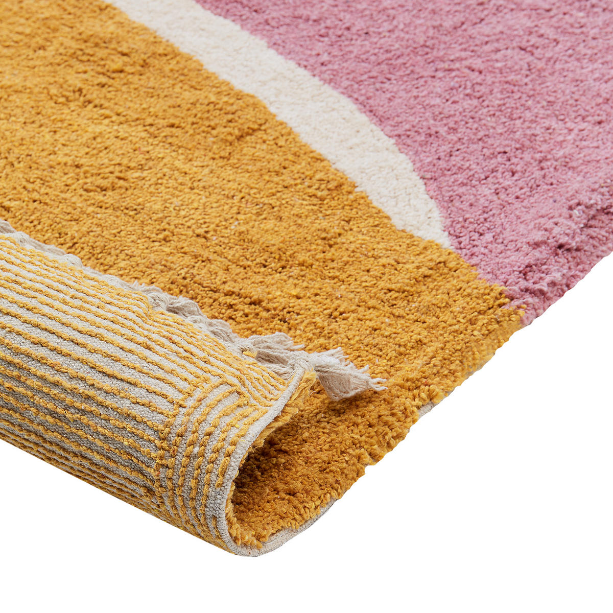KOBEREC Růžový 140/200 cm Bavlna Xinali - růžová, textil (140/200cm) - Beliani