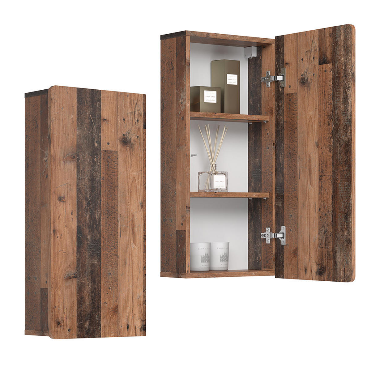 HÄNGESCHRANK Izan Oldstyle 36.6 x 76.6 cm - Braun, Holzwerkstoff (36.6/76.6/15.6cm) - Vicco