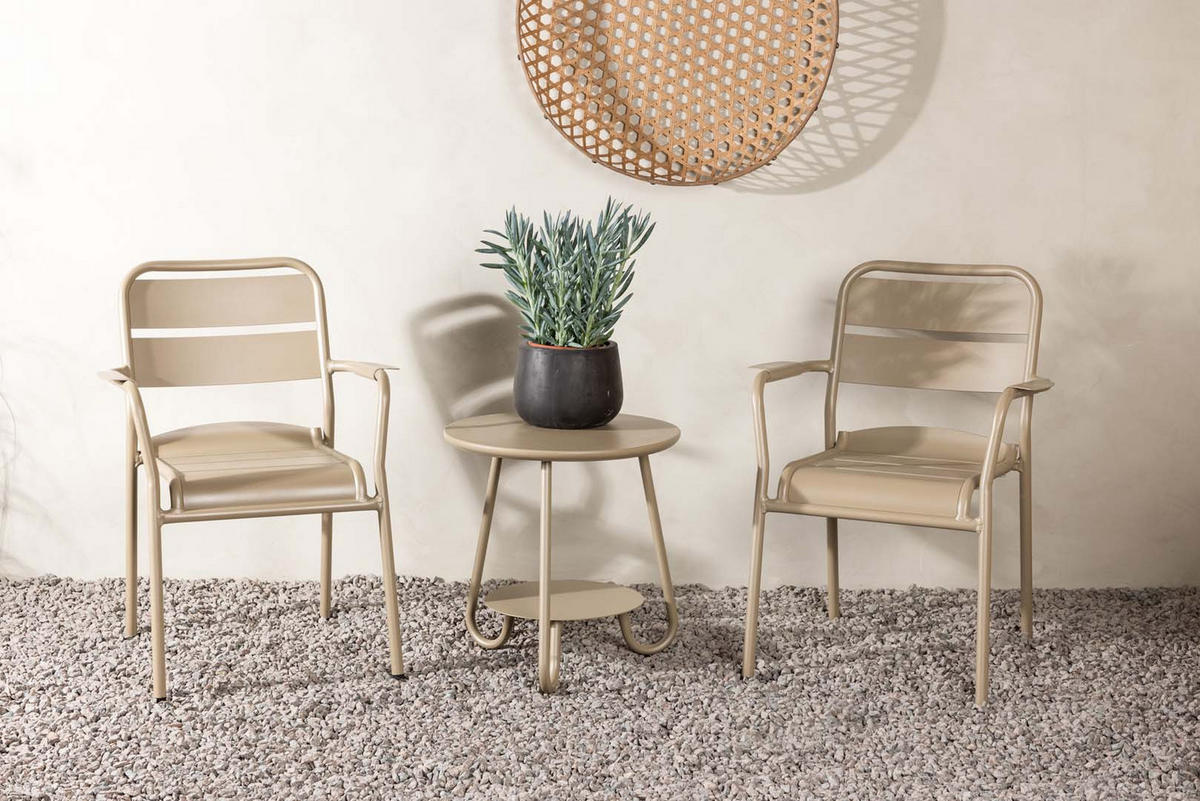 GARTENSET beige - Beige, Holzwerkstoff - ebuy24