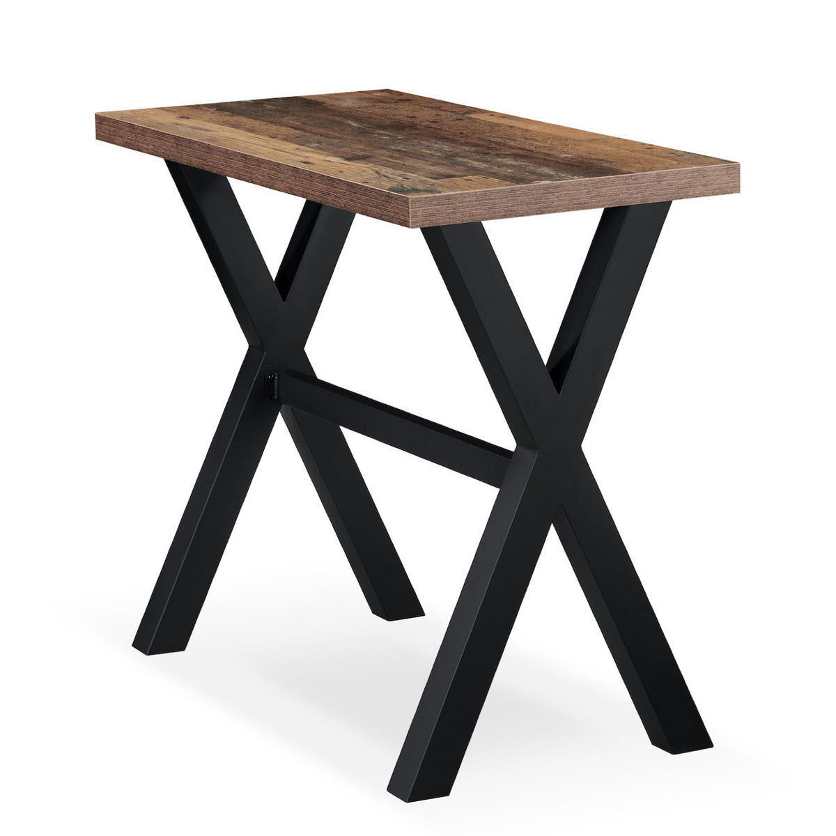 BARTISCH ARNE 120/60/105 cm - Schwarz/Braun, Holzwerkstoff/Metall (60/120/105cm) - DUBI Möbel