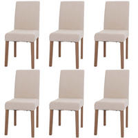 ESSZIMMERSTUHL Cremeweiß 6er-Set - Weiß, Textil (42/90/50cm) - MCW