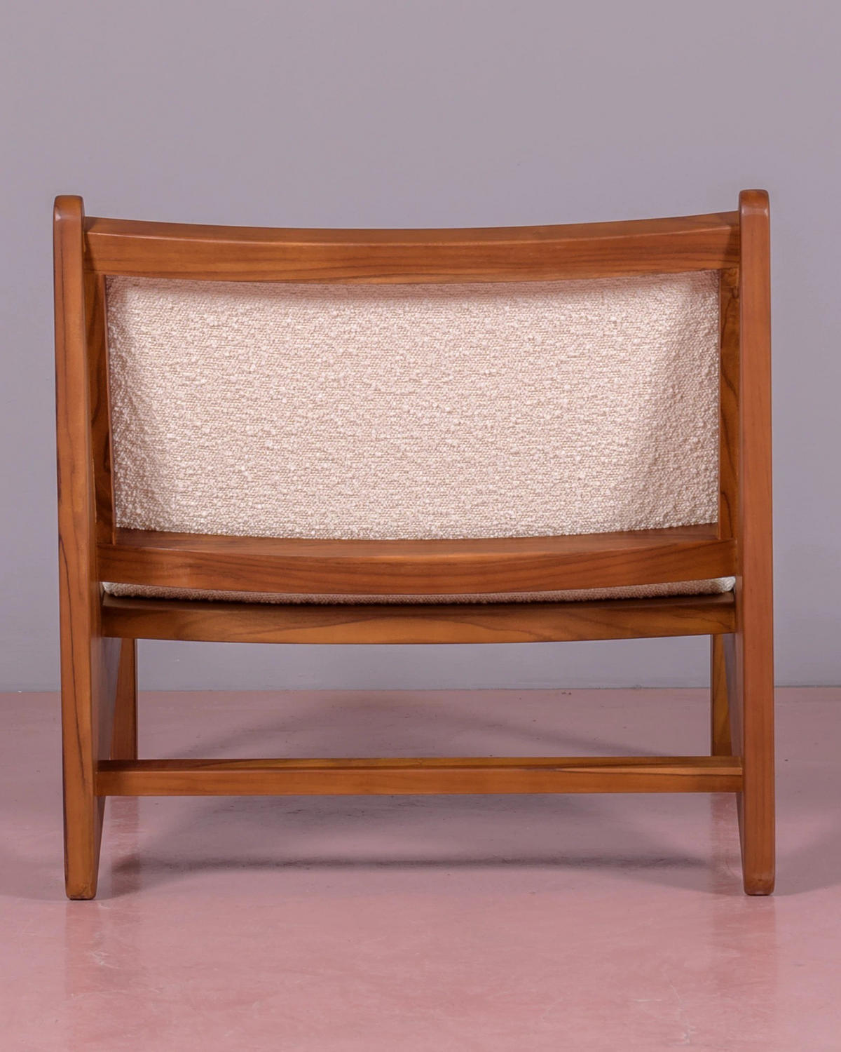 SESSEL Boucle Weiß - Weiß, Holz (60/57/71cm) - Nest Dream