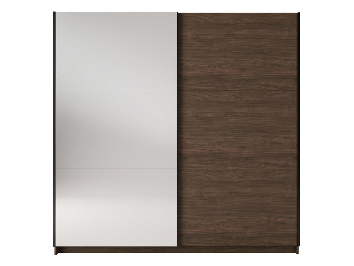KLEIDERSCHRANK Walnuss Villa 151/207/60 - Walnussfarben, Holzwerkstoff (151/207/60cm) - RAUMHIRSCH FURNITURE