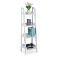 STANDREGAL - Weiß, Holzwerkstoff (33/112/30cm) - Relaxdays