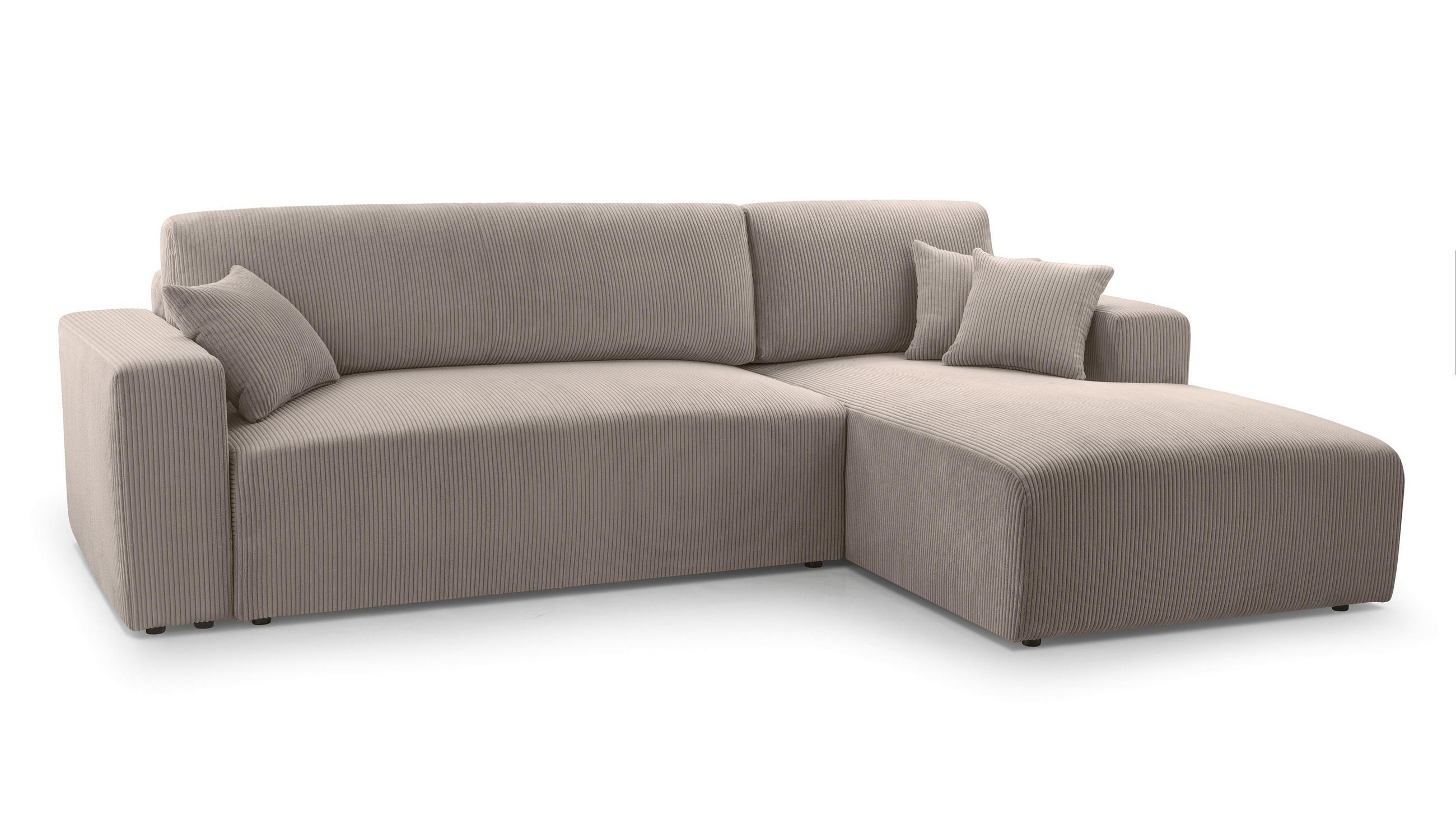 AX Living Ecksofa Beige 279x145 cm