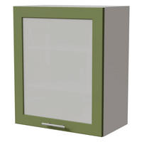 KÜCHENHÄNGESCHRANK Brerra W2S/60 Weiß / RAL 6025 farngrün Matt 60 / 32,5 / 72cm - Weiß/Grün, Holz/Holzwerkstoff (60/72/32.5cm) - Feldmann-Wohnen
