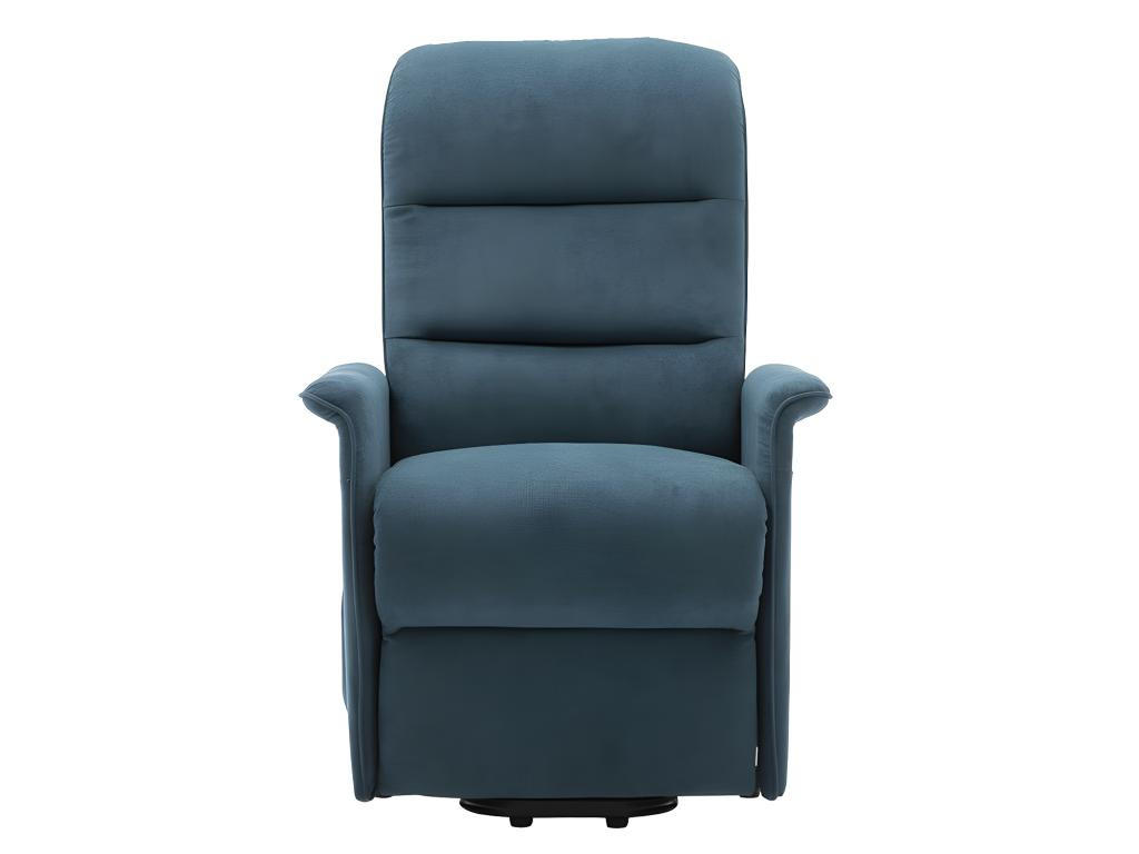 RELAXSESSEL Fernsehsessel elektrisch - Stoff - Blau - CAPUCINE - Blau, Textil (94/100/73cm) - Vente-Unique