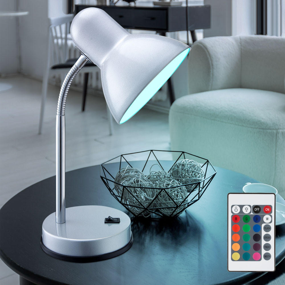 LED TISCHLEUCHTE BASIC Silber Metall - Silberfarben, Metall (21.5/21.5/33cm)