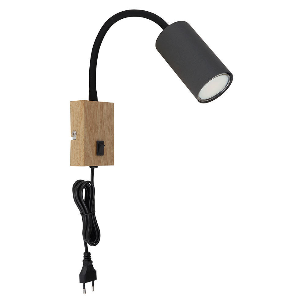 LED DECKENLEUCHTE Holzoptik Braun - Braun, Metall (32/7/44cm) - Globo Lighting