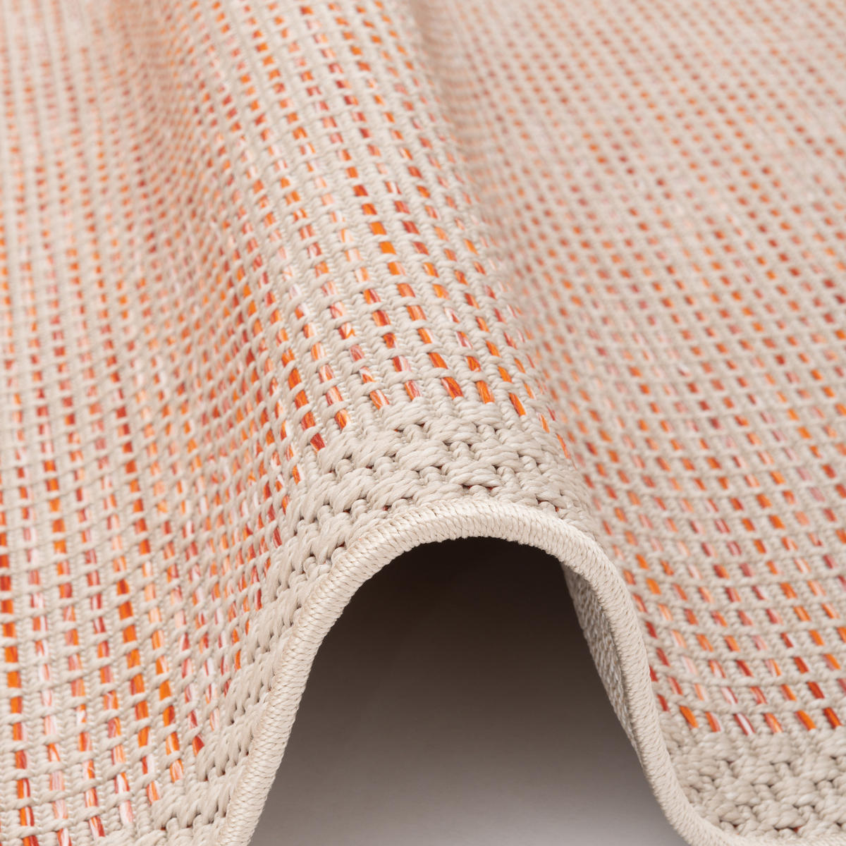 IN & OUTDOOR TEPPICH FLACHGEWEBE OTTAWA BORDÜRE - Terra cotta, Textil (140/200cm) - Pergamon