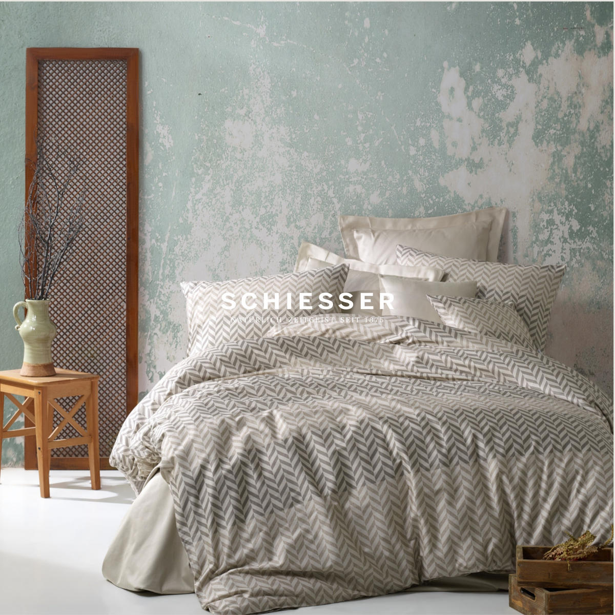 BETTWÄSCHESET Maribel - Renforcé - 2-teilig - 135 x 200 cm - Taupe - Taupe, Textil (135/200cm) - SCHIESSER