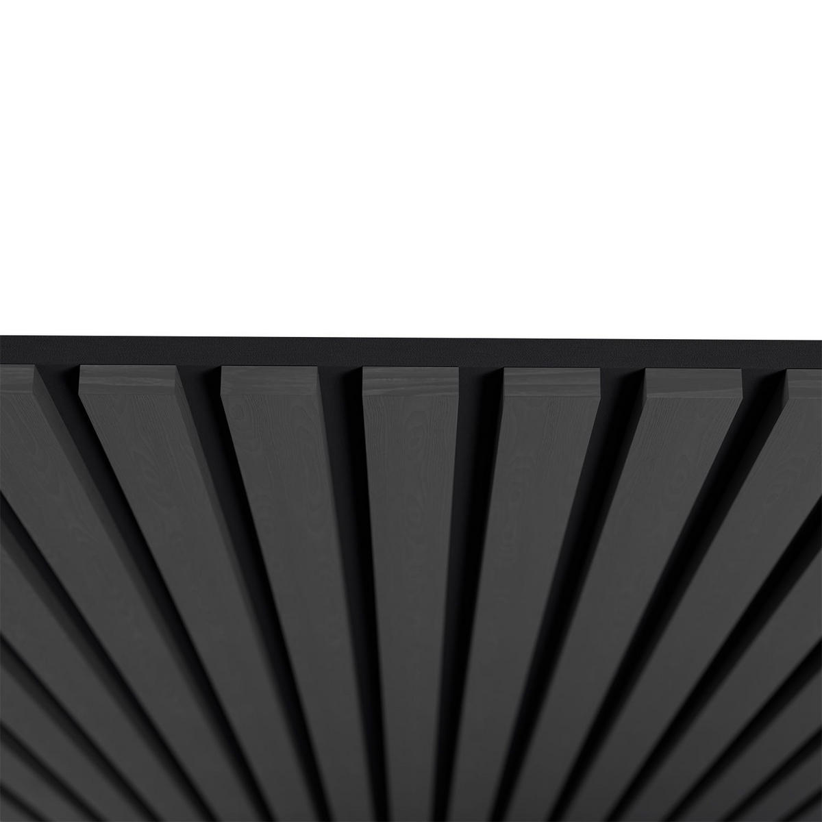 WANDPANEELE Akustik 120x60 cm Eiche Dunkelgrau (4er-Set) - Dunkelgrau, Holz (60/120/1.8cm) - Juskys