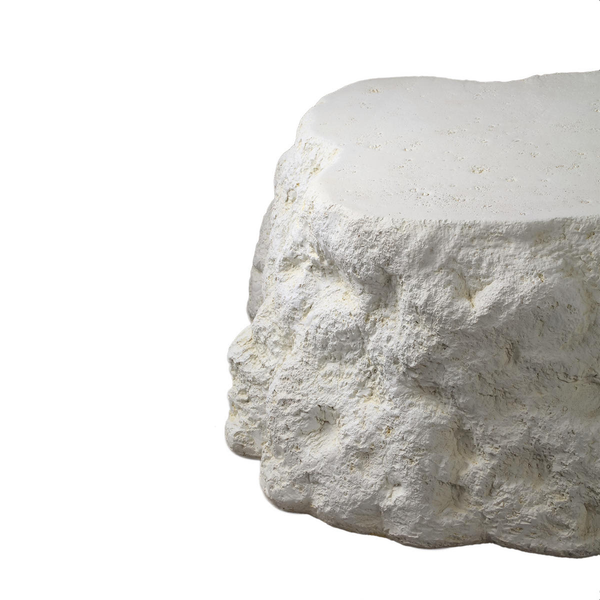 COUCHTISCH Haride Weiß 122/96.5/38cm - Weiß, Kunststoff (122/96.5/38cm) - PTMD Collection