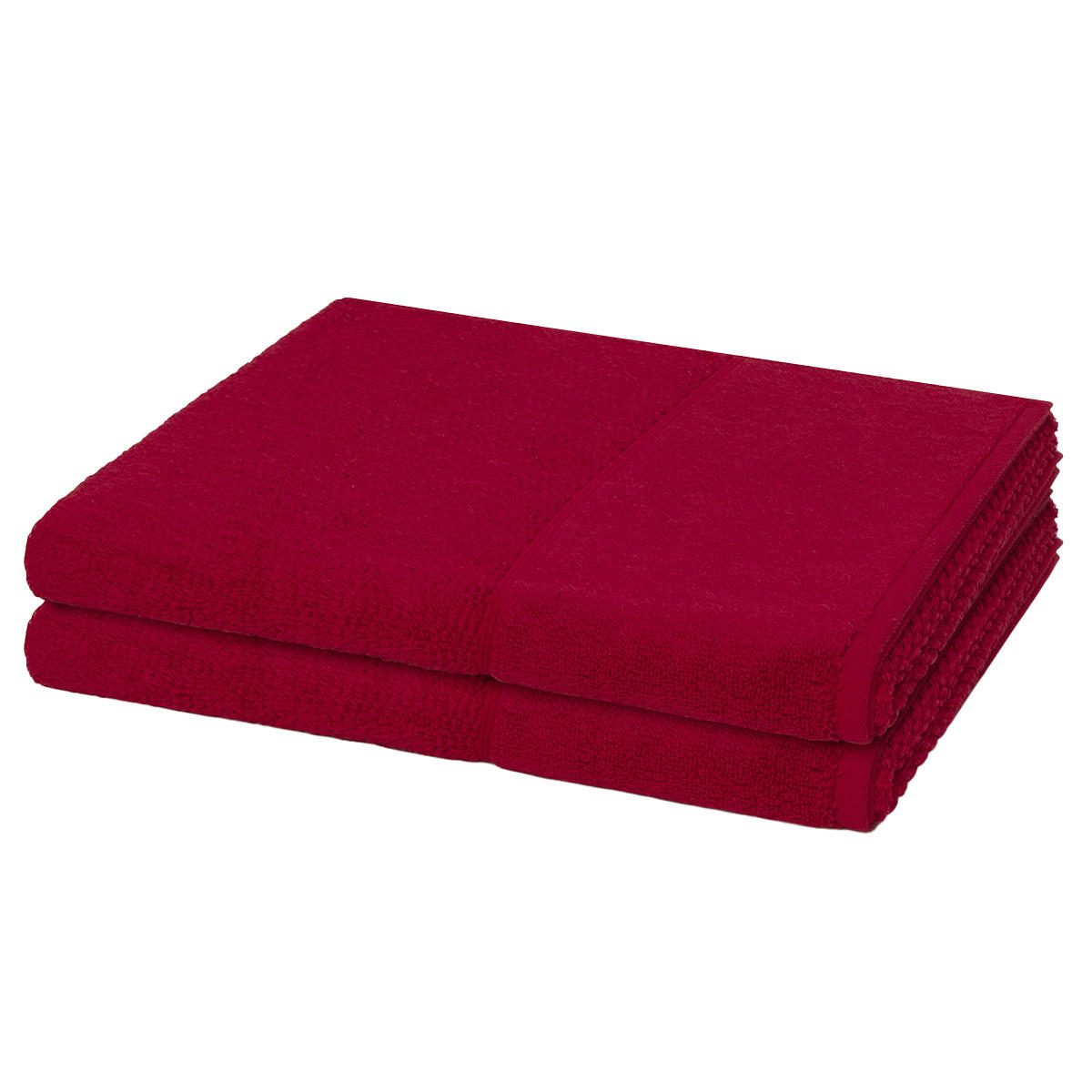 DUSCHTUCH Pearl 2er-Set - Rot, Textil (67/140cm) - MÖVE
