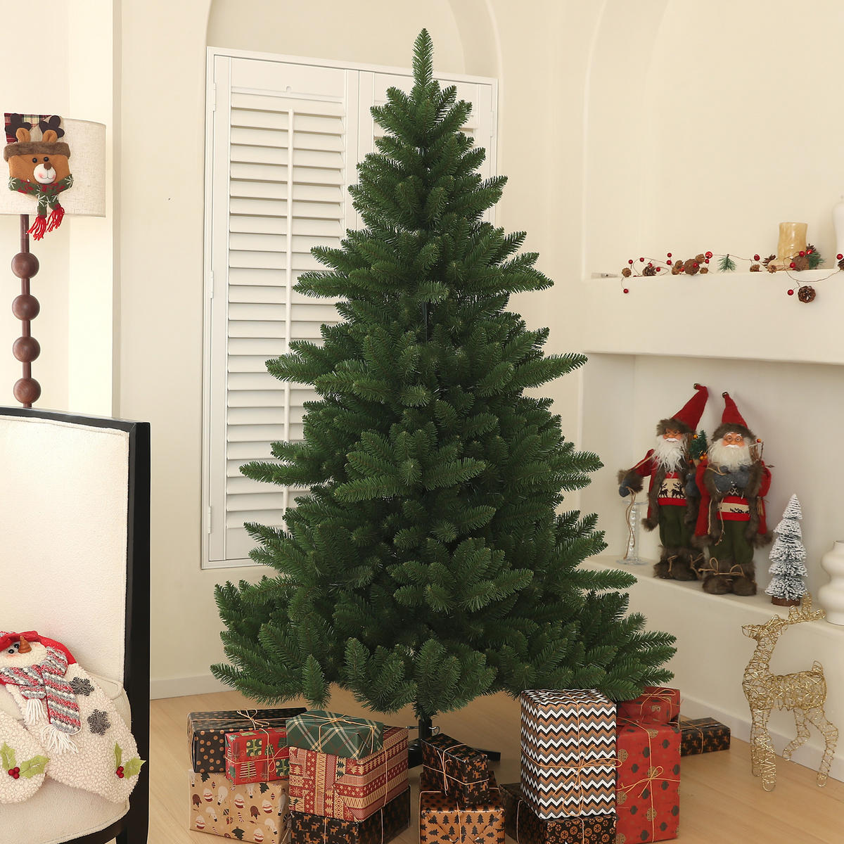 WEIHNACHTSBAUM 180 cm, Grün - Grün, Kunststoff (180cm) - HOMCOM