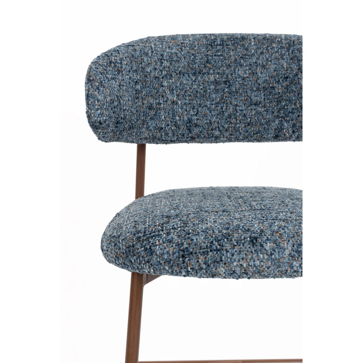 BARHOCKER Claes mit Rückenlehne 65 cm Blau - 2 er Set - Blau, Kunststoff (44/94/51cm) - Housecraft Living