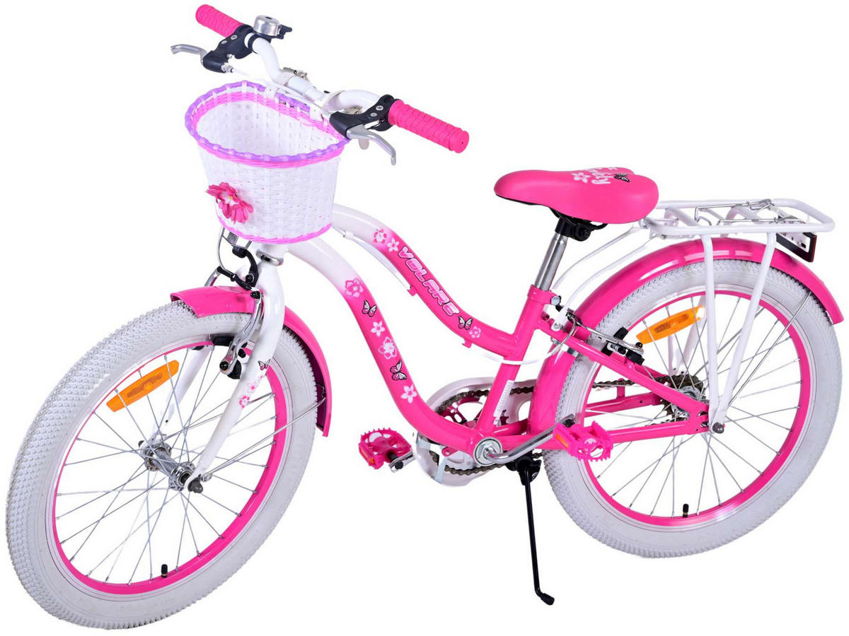 KINDERFAHRRAD Lovely - Mädchen - 20 Zoll - 2 Handbremsen - Rosa - Rosa, Metall (82cm) - TPFSports